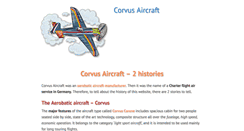Desktop Screenshot of corvus-aircraft.com